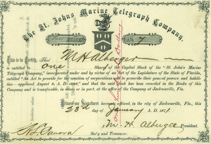 St. Johns Marine Telegraph Co.